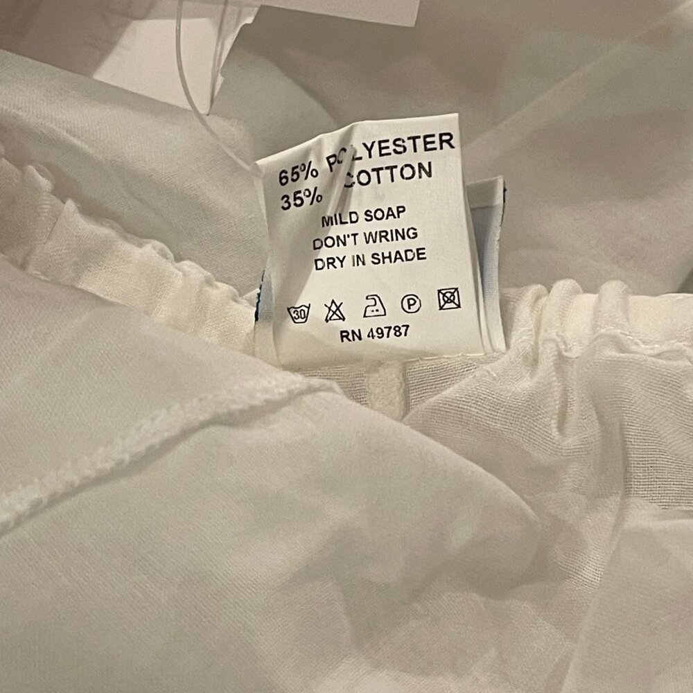 NWT Free by Gottex White Wide Leg Pants size medium new - Picture 8 of 11